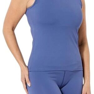 Joy Collection Women's Clean & Cool Smooth Top Shelf Bra Blue Jean - Medium